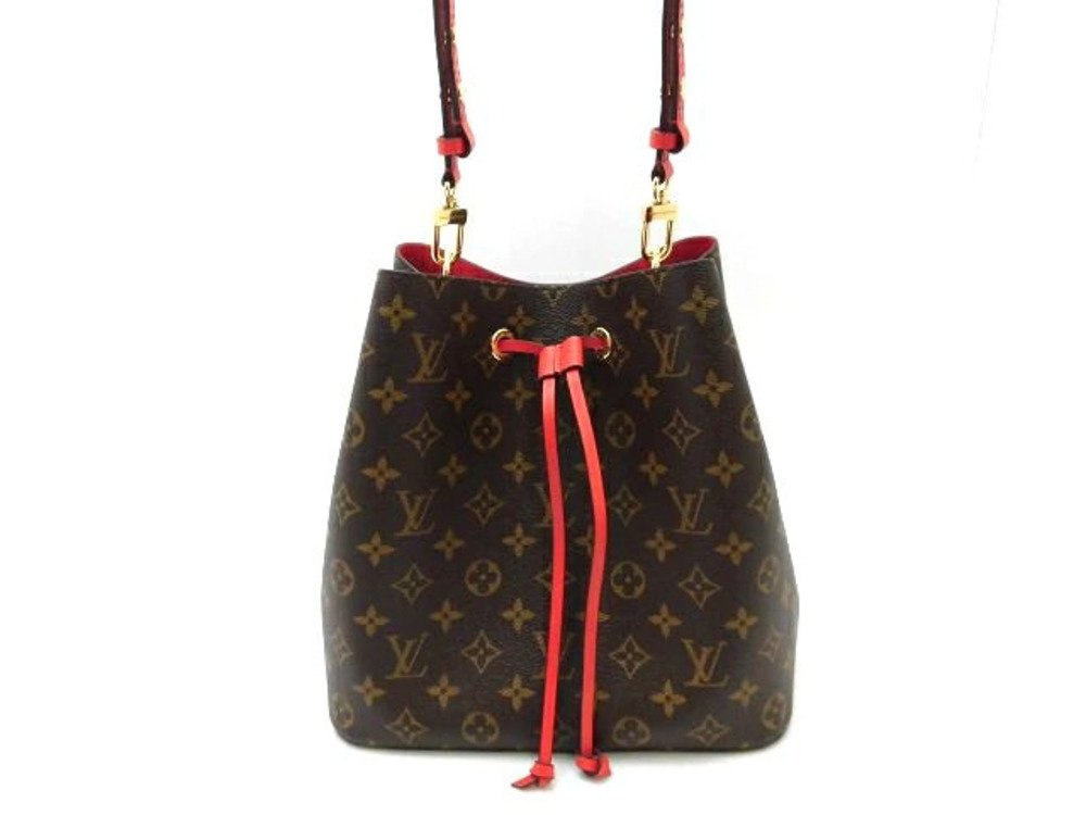 LOUIS VUITTON Neo Noe Shoulder Bag Monogram Coquelicot Red